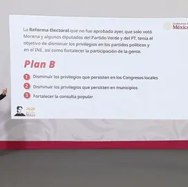 Sheinbaum presenta el "Plan B" de su reforma electoral tras rechazo de diputados
