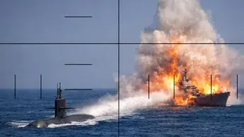 Un submarino de EE.UU. hunde un buque militar iraní en el océano Índico con más de 100 tripulantes a bordo