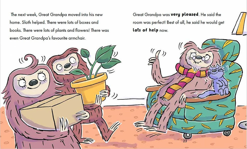 Grandpa Sloth Needs Help