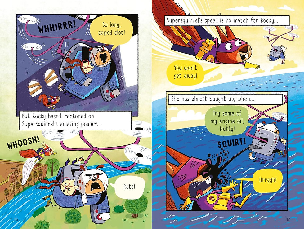 Thumbnail: Supersquirrel and the Crazy Rain Maker (Puzzle Stories)  inside view