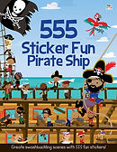 555 Pirate Ship Sticker Fun