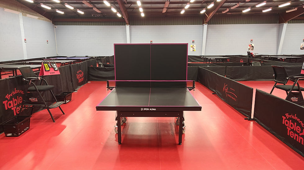 Thumbnail: Smash Pro Black (Pink Lines) - Indoor Table Tennis Table