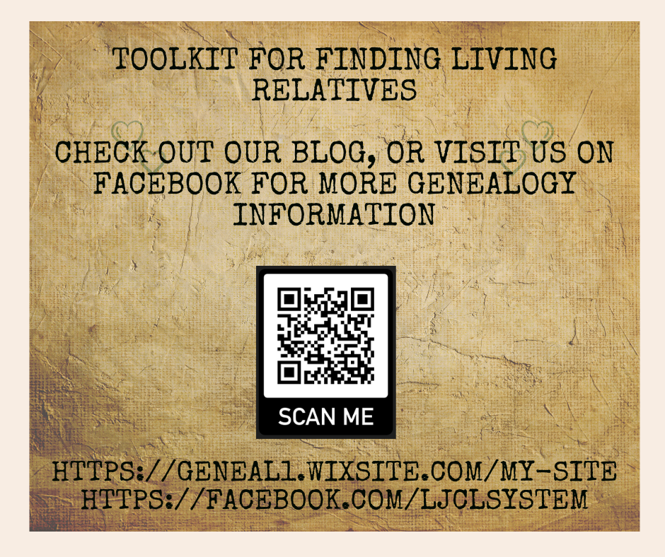 Create A Tool Kit for Finding Living Relatives