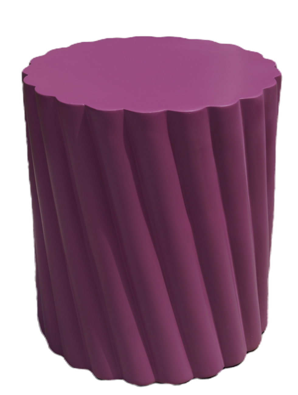 Thumbnail: Scalloped Edge Pink Side Table (2)