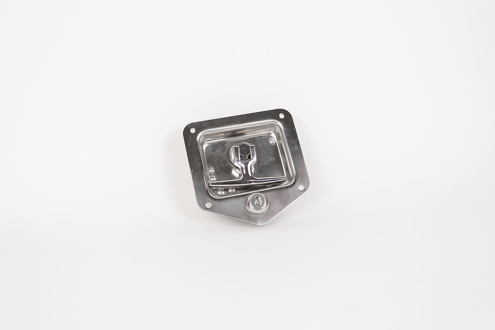 Stainless steel recessed T-handle latch