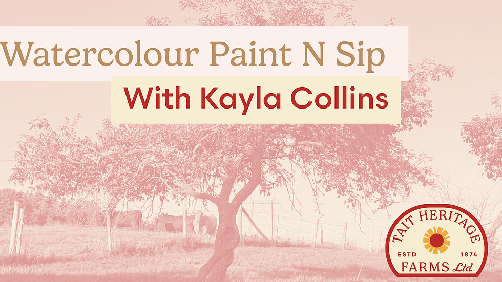Watercolour Paint N Sip in the Orchard with Kayla Collins