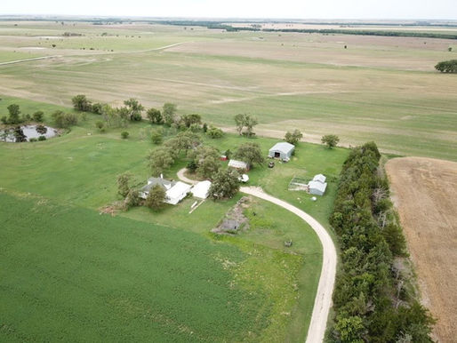 Price reduced! 1262 B Rd on 24 acres Glen Elder, KS