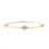 Thumbnail: Faithful Cross Bangle-Gold, Cross Bracelet | Christian