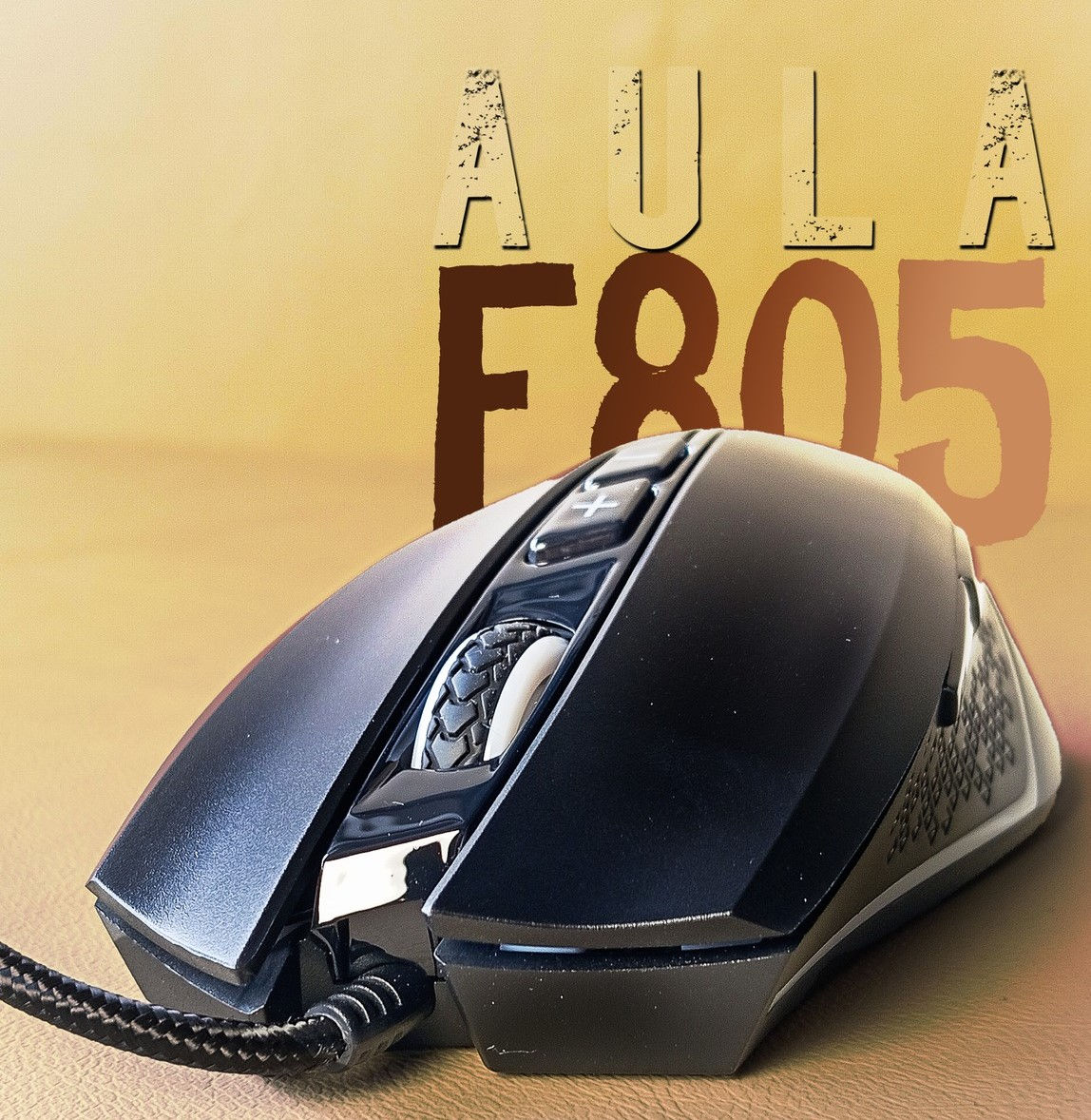 AULA F805 wired optical mouse with 7 keys