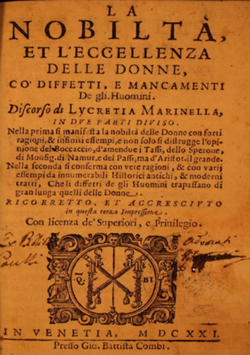 Titelbild der Marinella-Schrift