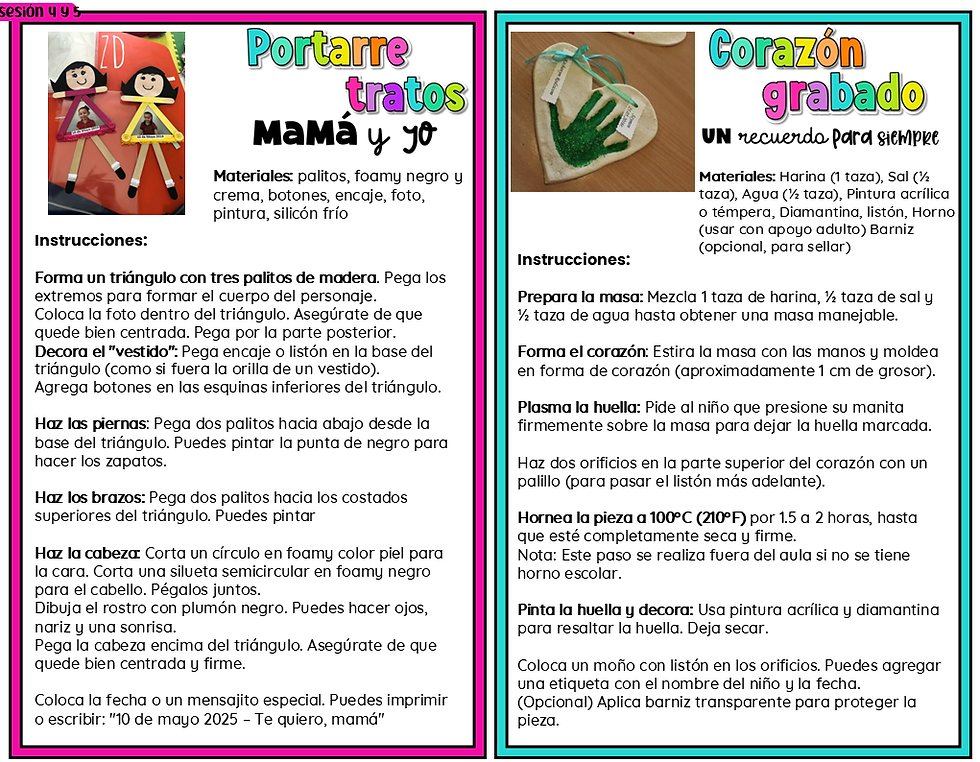 Miniatura: Un secreto para mamá. Unidad didáctica