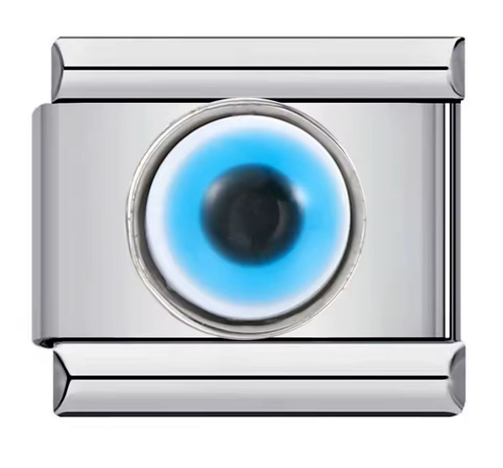 Charm ojo 3D blanco