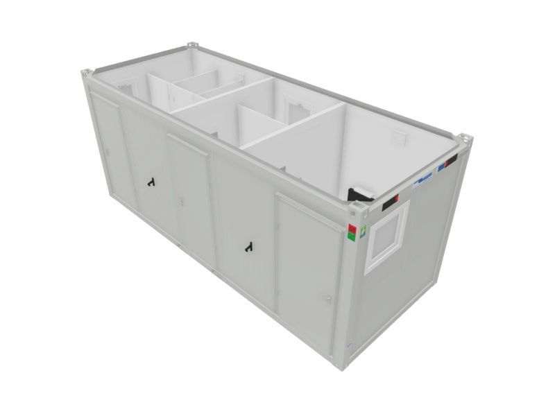 Miniature : Bungalow Sanitaires 20 pieds