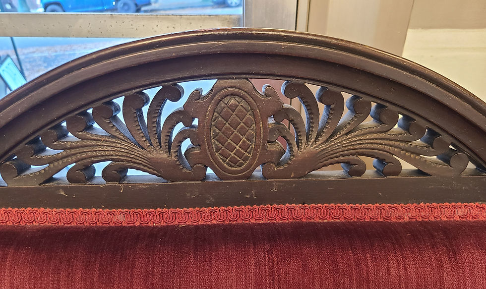 Thumbnail: Red Velvet Throne Chair