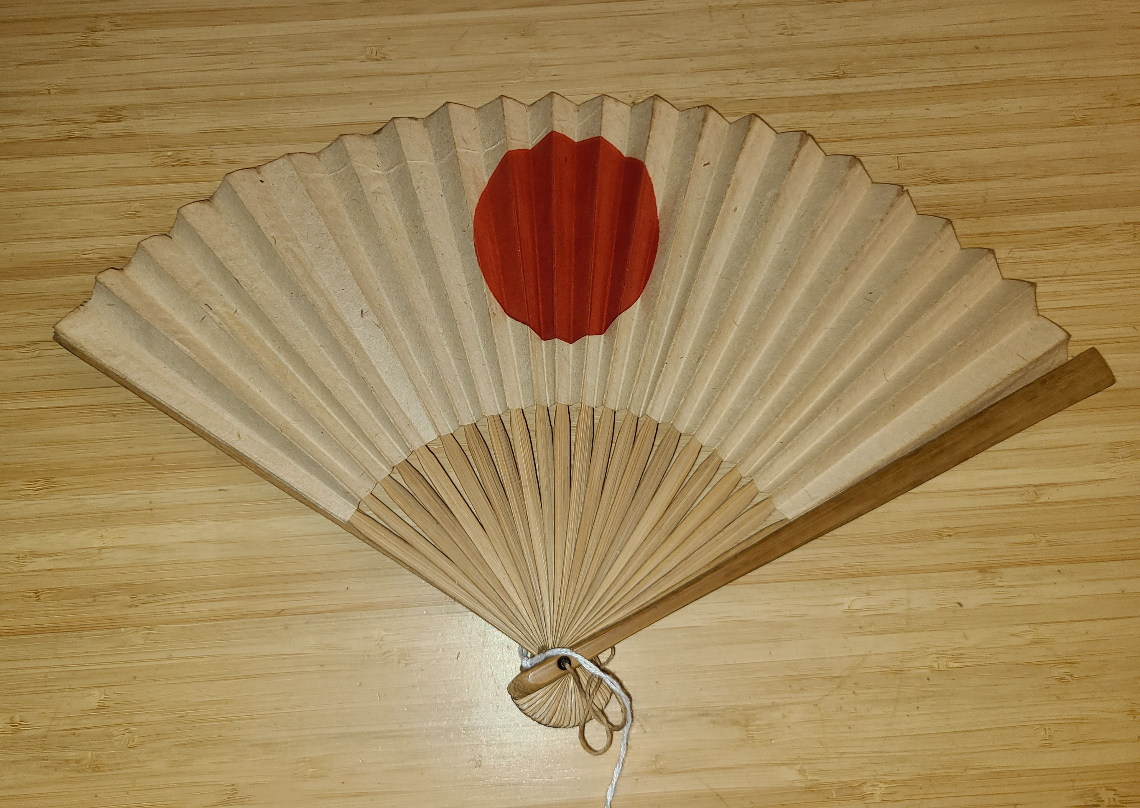 Nogi Maresuke Sensu Rising Sun Folding Fan Early 20th Century