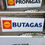 Thumbnail: Double Sided Flange SHELL PROPAGAS BUTAGAS Enamel Sign