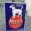 Thumbnail: Genuine Early Melox Dog Foods Enamel Sign by BRUTON 14" x 10"