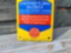 Thumbnail: 1950s JENA GLASS Enamel Sign Advertising Sign 8" x 3"