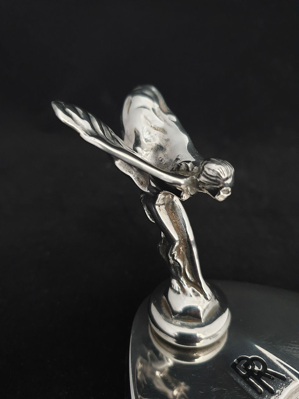 Thumbnail: Genuine Rolls Royce RR Silver Lady Spirit Of Ecstasy 1970's Chrome Ashtray