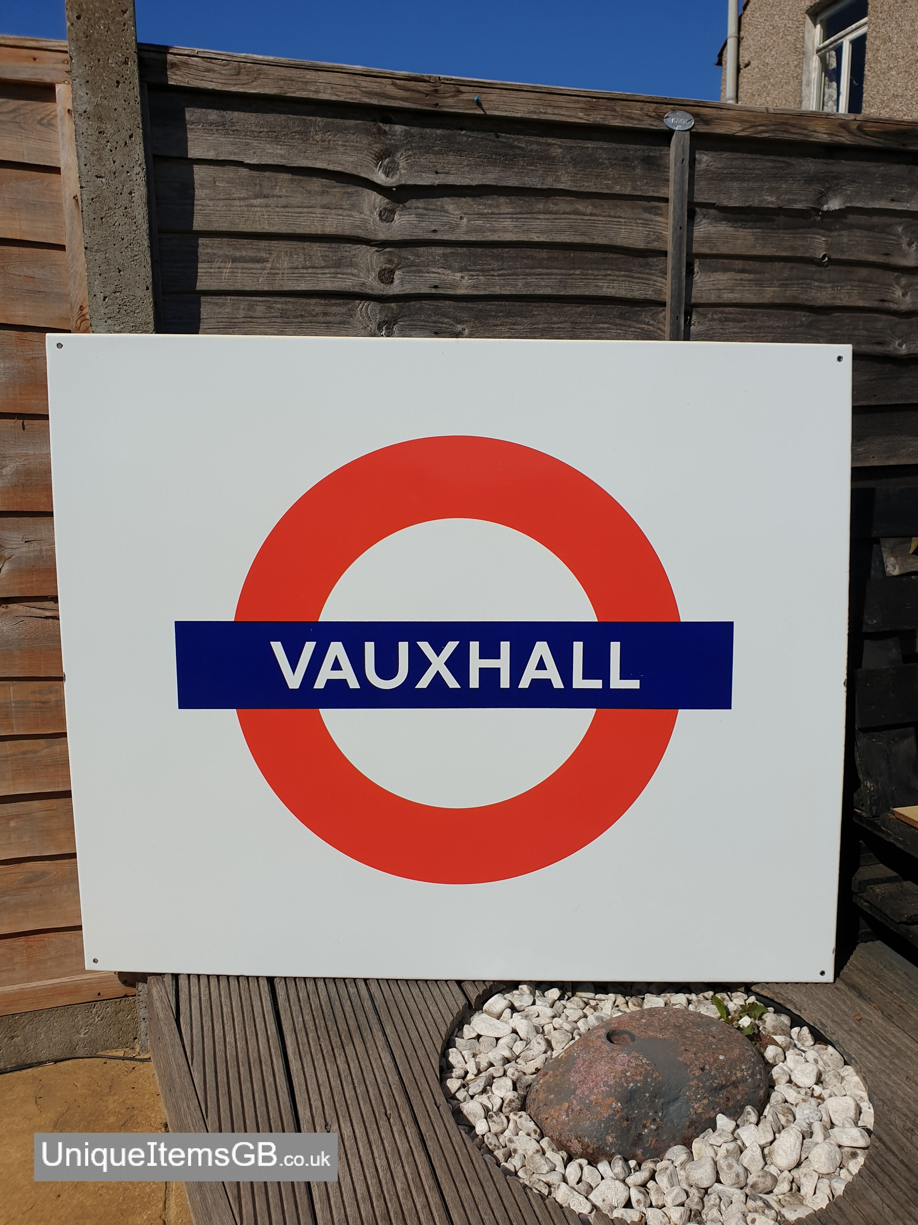 London Underground VAUXHALL station Enamel Sign