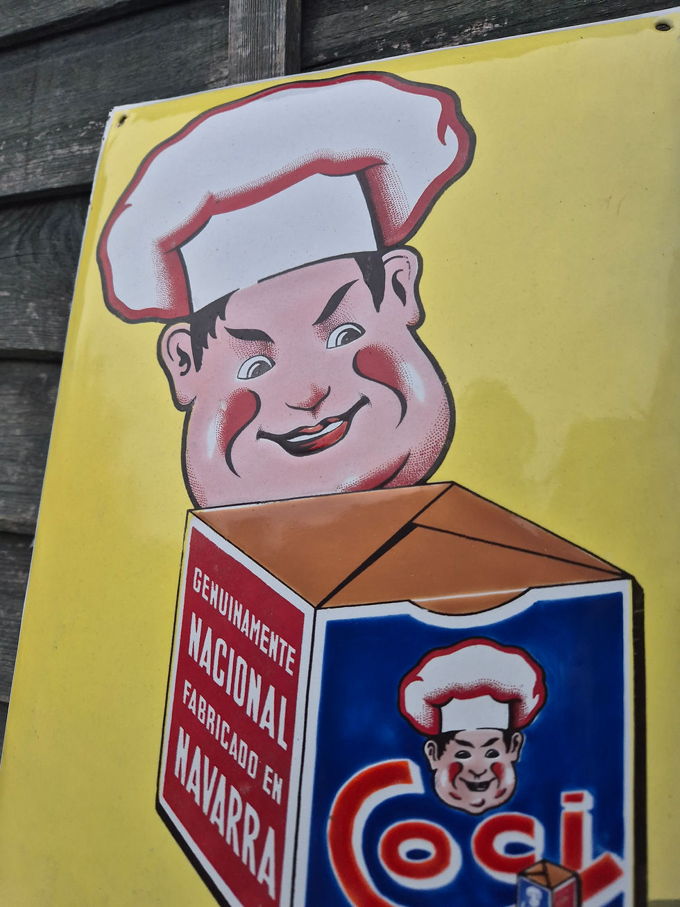 Thumbnail: Genuine 1930s CALDO COCI Enamel Sign Advertising 20" x 10"