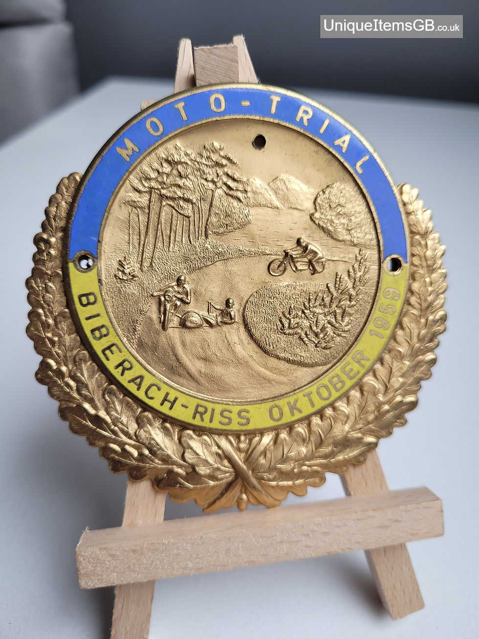 Thumbnail: Original German Car Badge MOTO-TRIAL Biberach-Riss October 1959