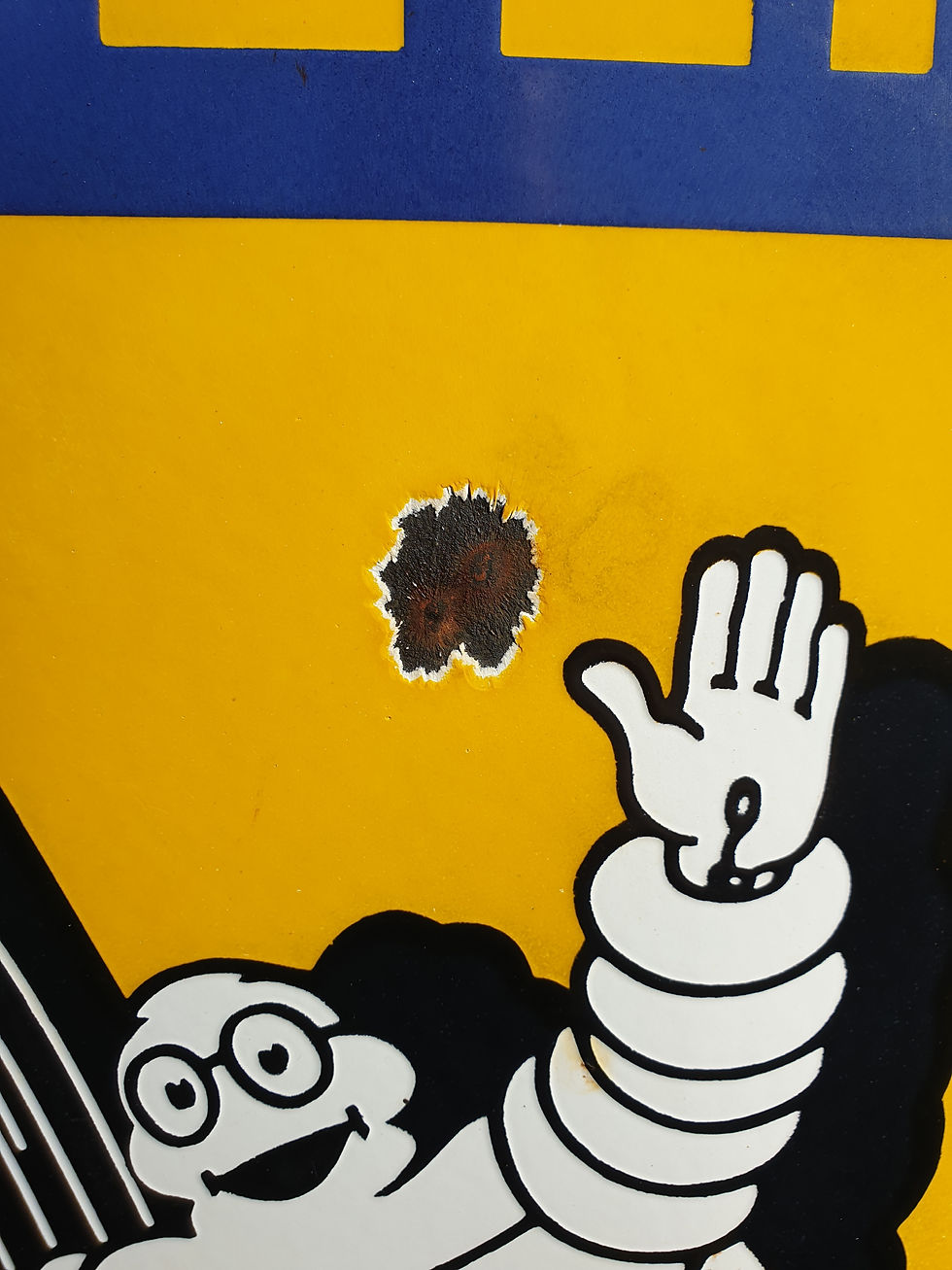 Thumbnail: Michelin Man Enamel Sign