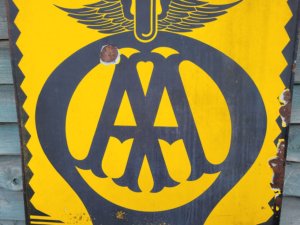 Thumbnail: Genuine AA HOTEL Enamel Sign by FRANCO SIGNS Automobilia 31" x 22"