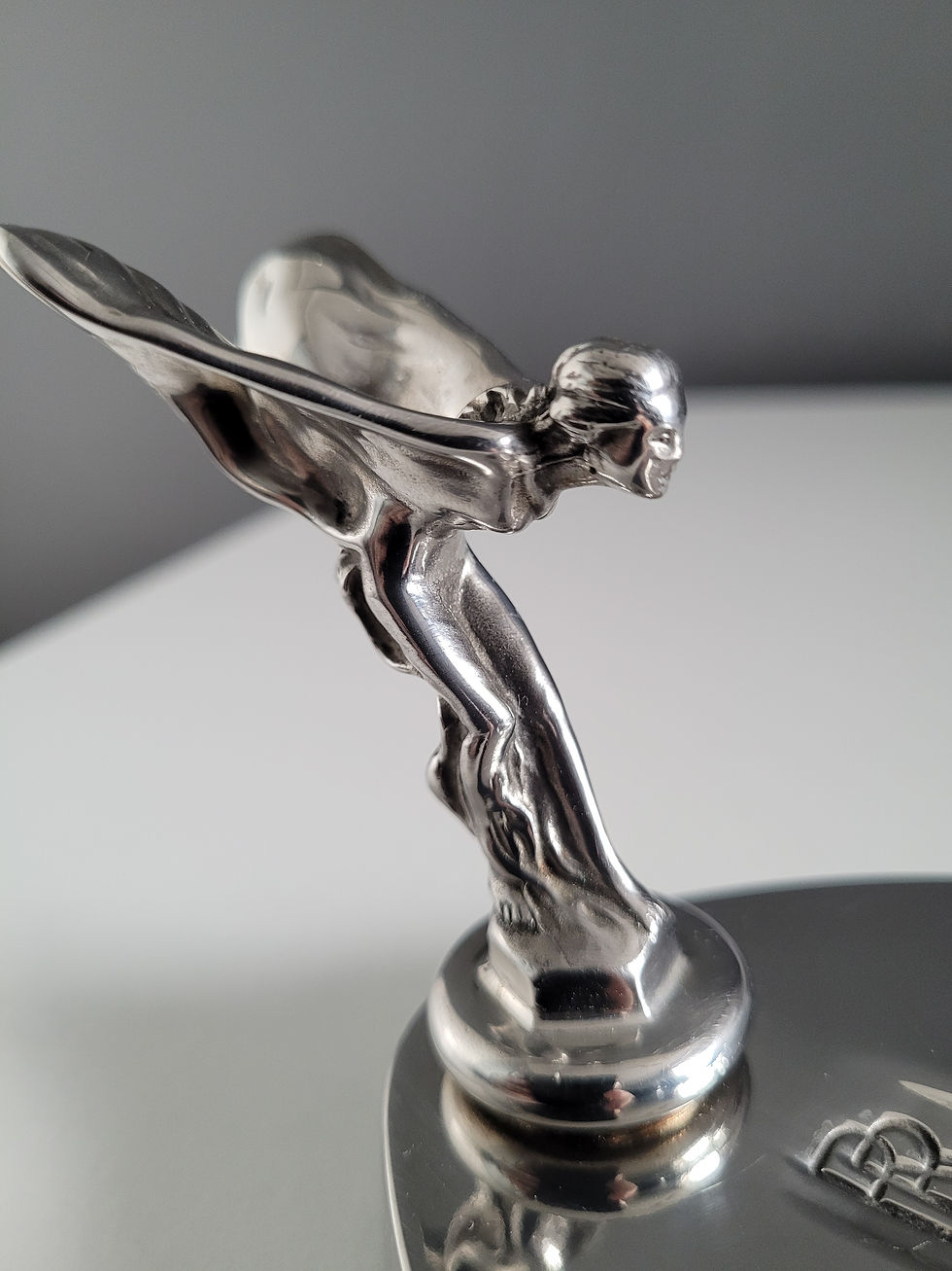 Thumbnail: Genuine Rolls Royce RR Silver Lady Spirit Of Ecstasy 1970's Chrome Ashtray