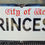 Thumbnail: 1940s City of Westminster PRINCES GATE S.W.7 London Street Enamel Sign 36"x12"