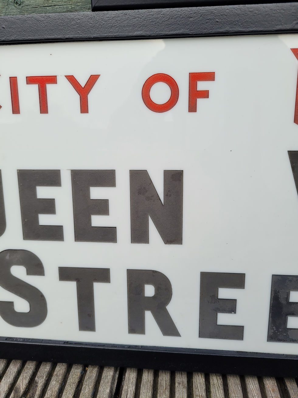 Thumbnail: Genuine 1910-1940s City of London QUEEN VICTORIA STREET E.C.4. Milk Glass