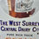 Thumbnail: Early Genuine The West Surrey Central Dairy Guildford Enamel Sign 23.5” x 11”