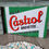 Thumbnail: Original Flange Double Sided Castrol Enamel Sign 24" x 16"