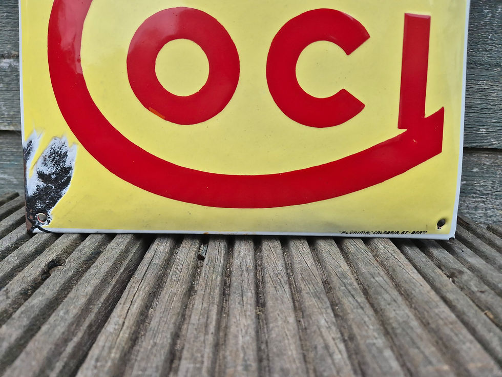 Thumbnail: Genuine 1930s CALDO COCI Enamel Sign Advertising 20" x 10"