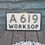 Thumbnail: Pre-Warboys A619 WORKSOP ROAD SIGN with Glass Reflectors by FRANCO