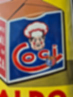 Thumbnail: Genuine Circa 1930 CALDO COCI Enamel Sign Advertising 20" x 10"