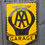 Thumbnail: Genuine Double Sided AA Garage Enamel Sign Automobilia 31" x 22"