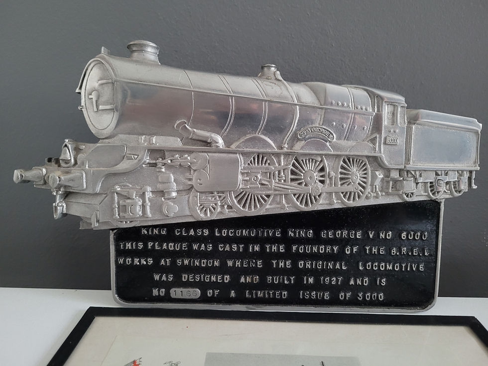 Thumbnail: Aluminum Plaque Celebrating GWR King Class 4-6-0 George V 6000 No.1166 of 3000