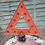 Thumbnail: Pre-Warboys Triangle Warning Road Sign with Red Glass Reflectors 18" x 18.5"