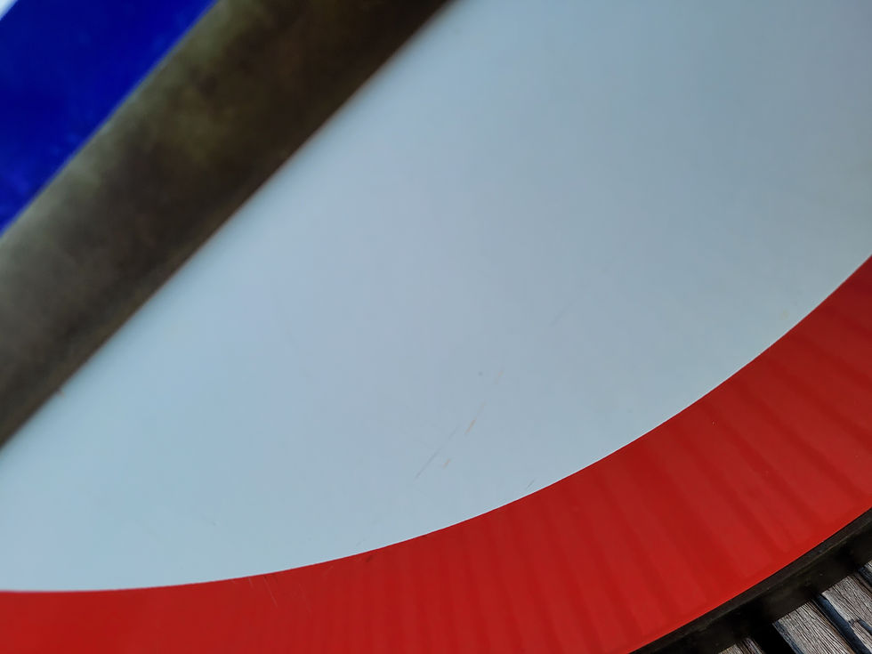 Thumbnail: Early London Underground SHEPHERD'S BUSH Station 3 part 24" Roundel Enamel Sign