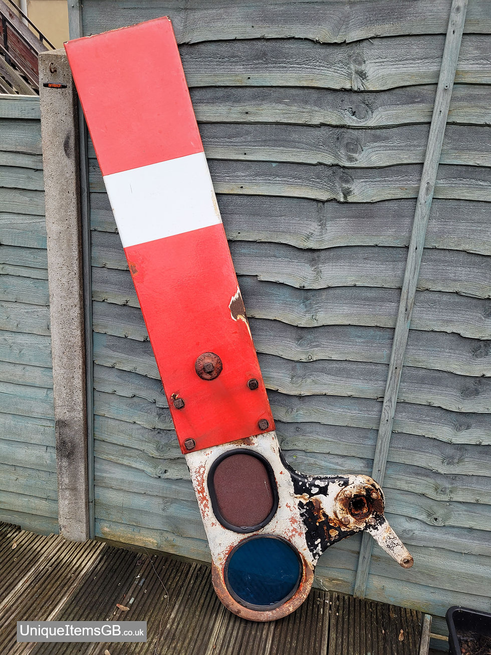 Thumbnail: Original BR Home Signal Arm Marked "Garnier " with cast iron Spectacle Plate