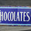 Thumbnail: 1930s ROWNTREES CHOCOLATES Enamel Sign Advertising LARGE 25" x 5.5"