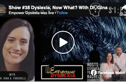Dyslexia, Now What? With Dr. Gina A. Forchelli