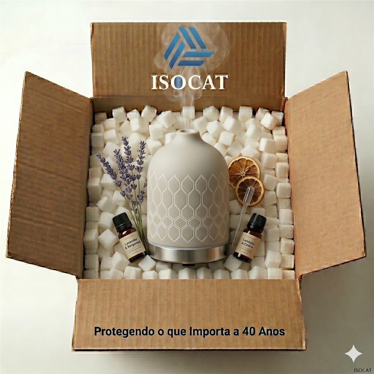 Jarra vermelha protegida com Isocubo