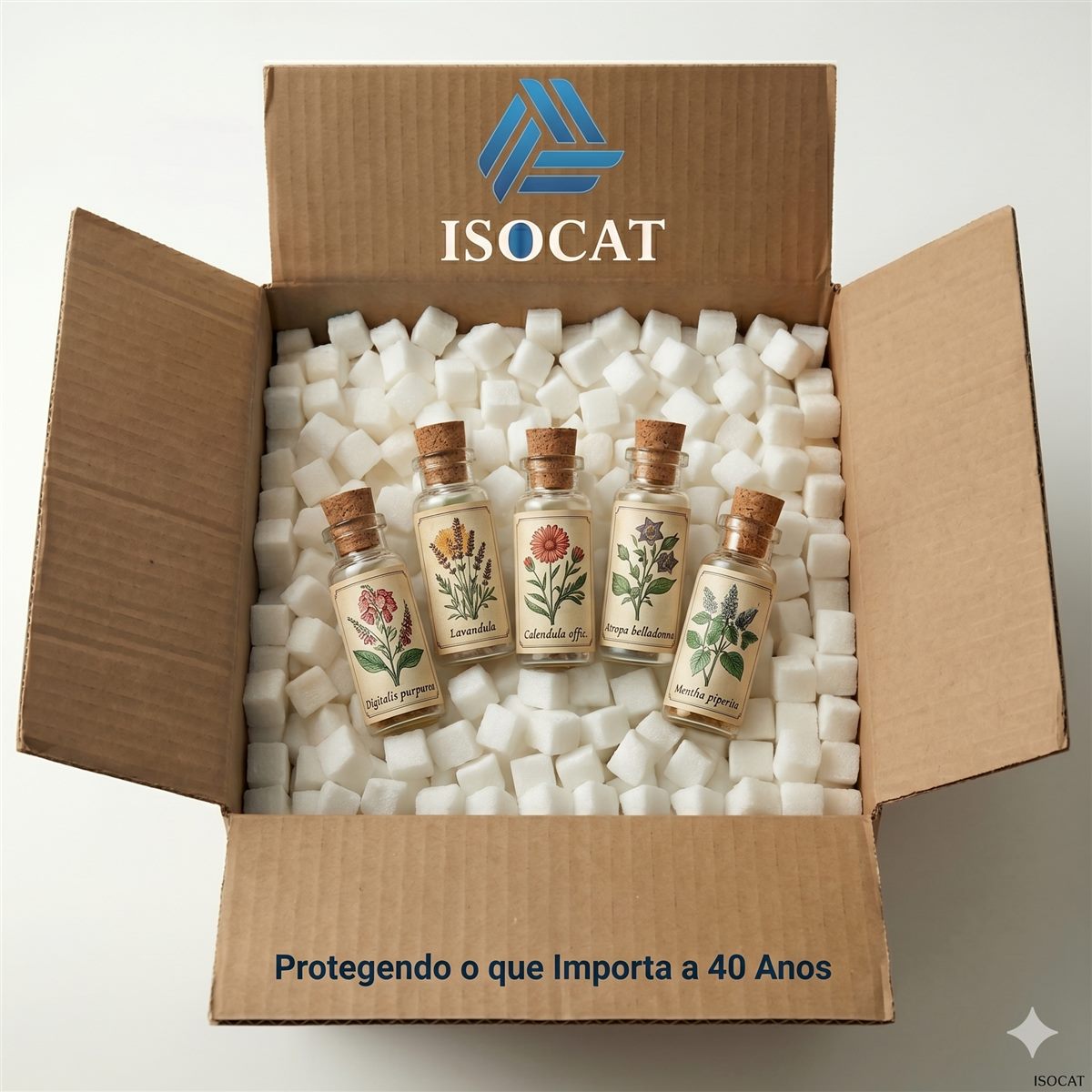 Isocubo embalagem ISOCAT
