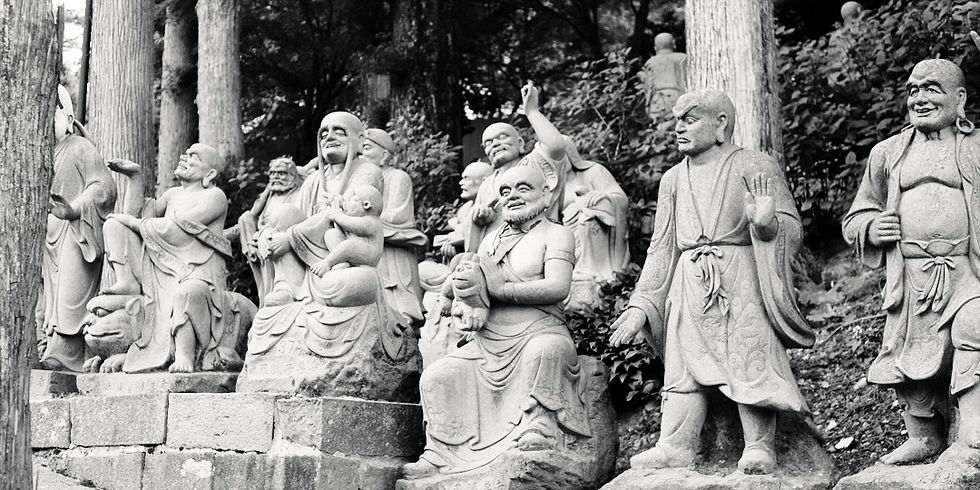 Japan: The Rakan, Enlightened Disciples and Buddhist Spiritual Figures