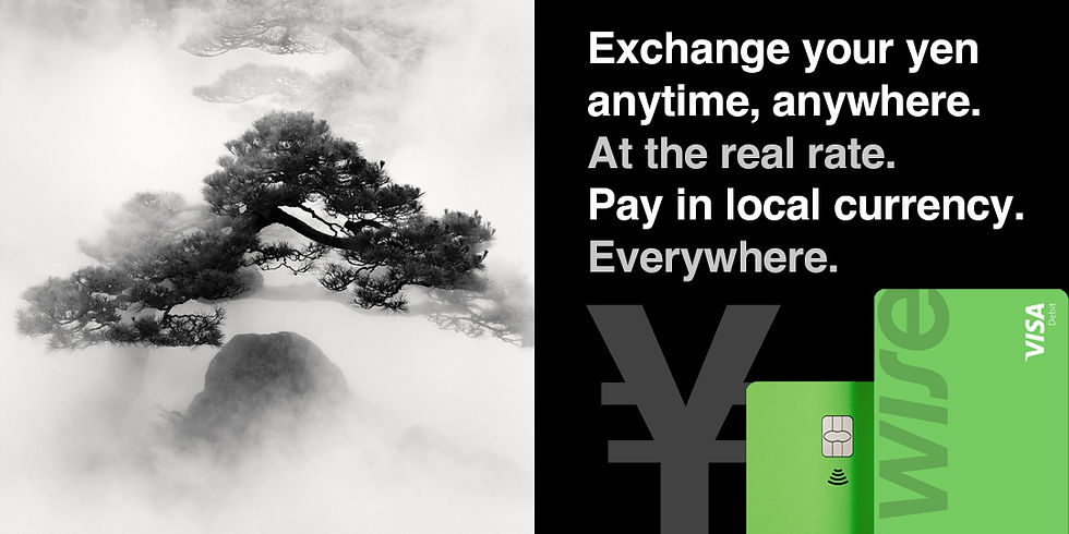 WISE Visa Card: The practical solution for traveling photographers. A single card to manage your money, instantly exchange over 40 currencies at the real rate, pay in local currencies, and have your bank details in more than 10 currencies.