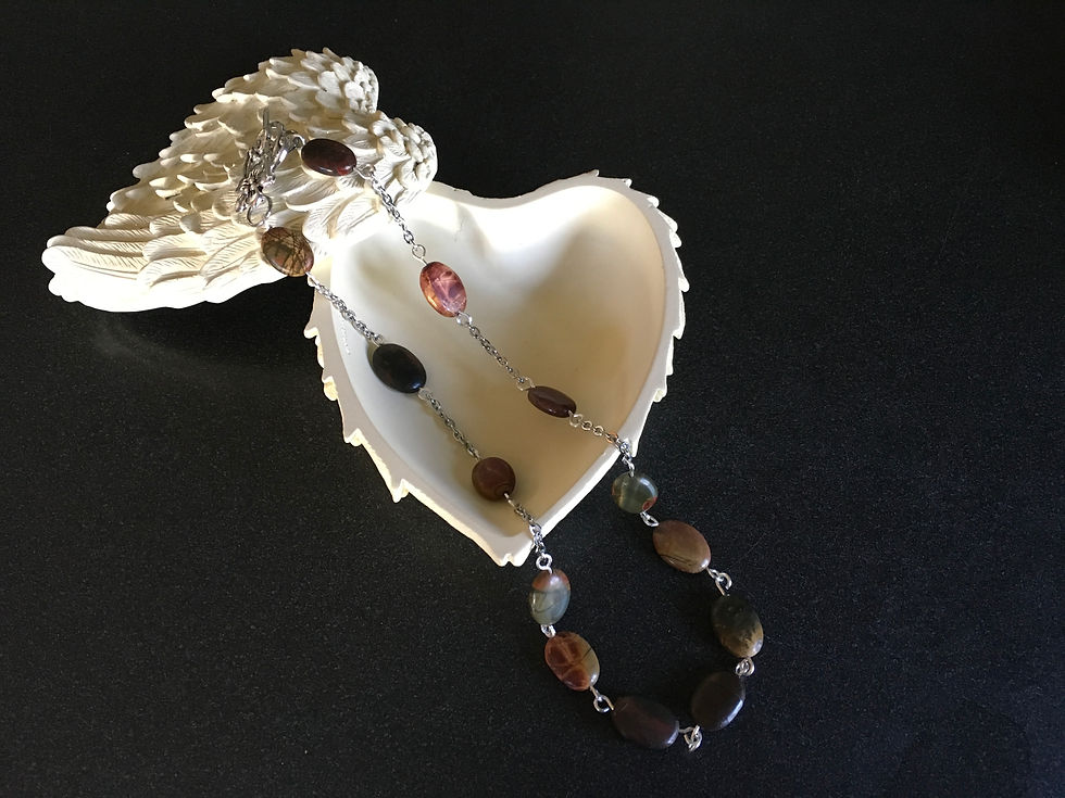 Thumbnail: Picasso Jasper Necklace with Toggle Clasp