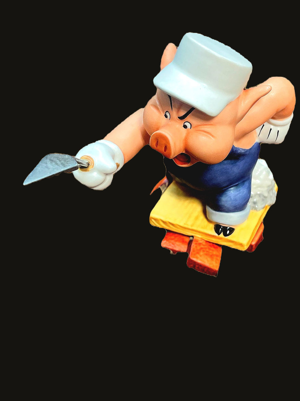 Thumbnail: WDCC Three Little Pigs "PRACTICAL PIG  "WORK AND PLAY DON'T MIX"
