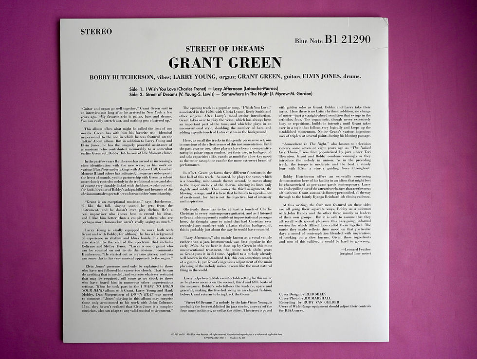サムネイル： GRANT GREEN / STREET OF DREAMS